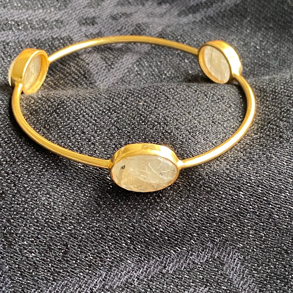 Golden Rutile Women Bangle - Picture 5 of 7